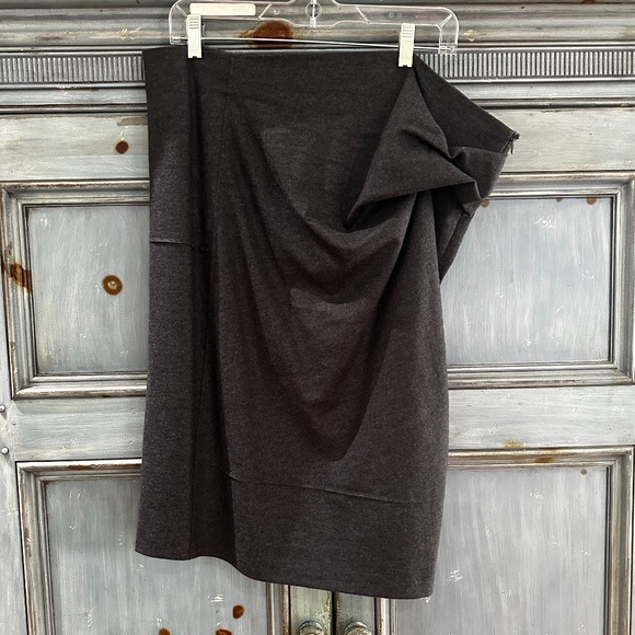 Brunello Cucinelli dark gray pencil skirt size US 14 NWT - Picture 1 of 11